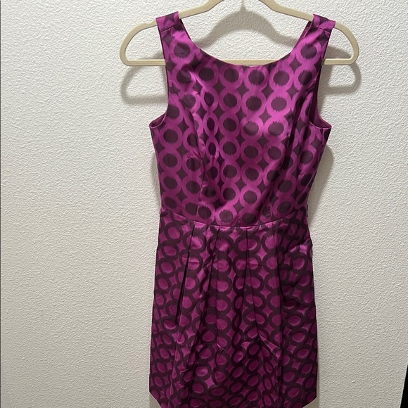 Trina Turk Magenta and Plum Patterned Dress - Picture 1 of 6